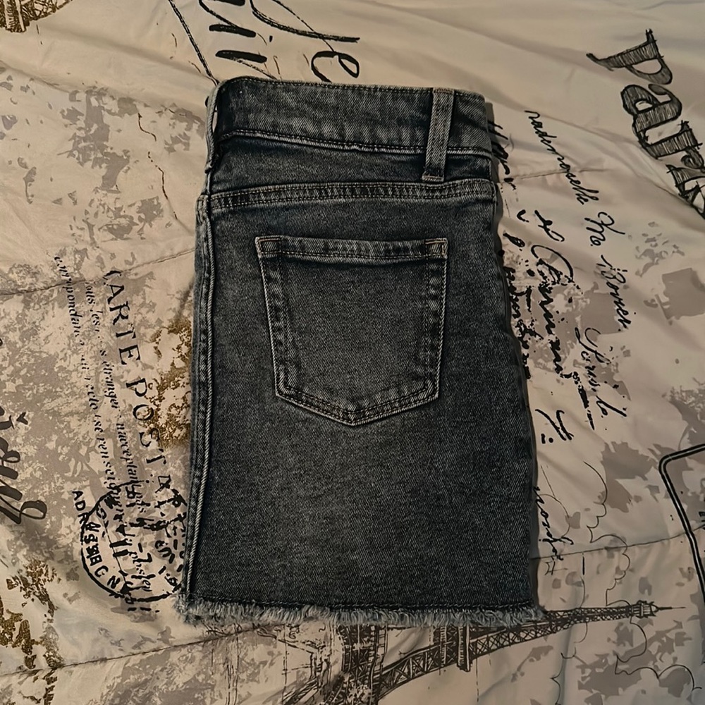 Mini blue jean skirt